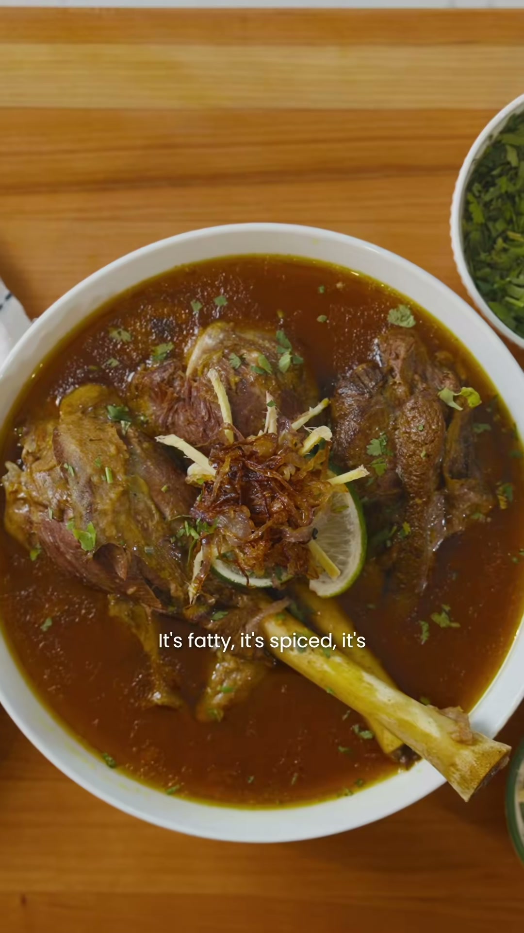 Pakistani Lamb Nihari with Garlic Naan