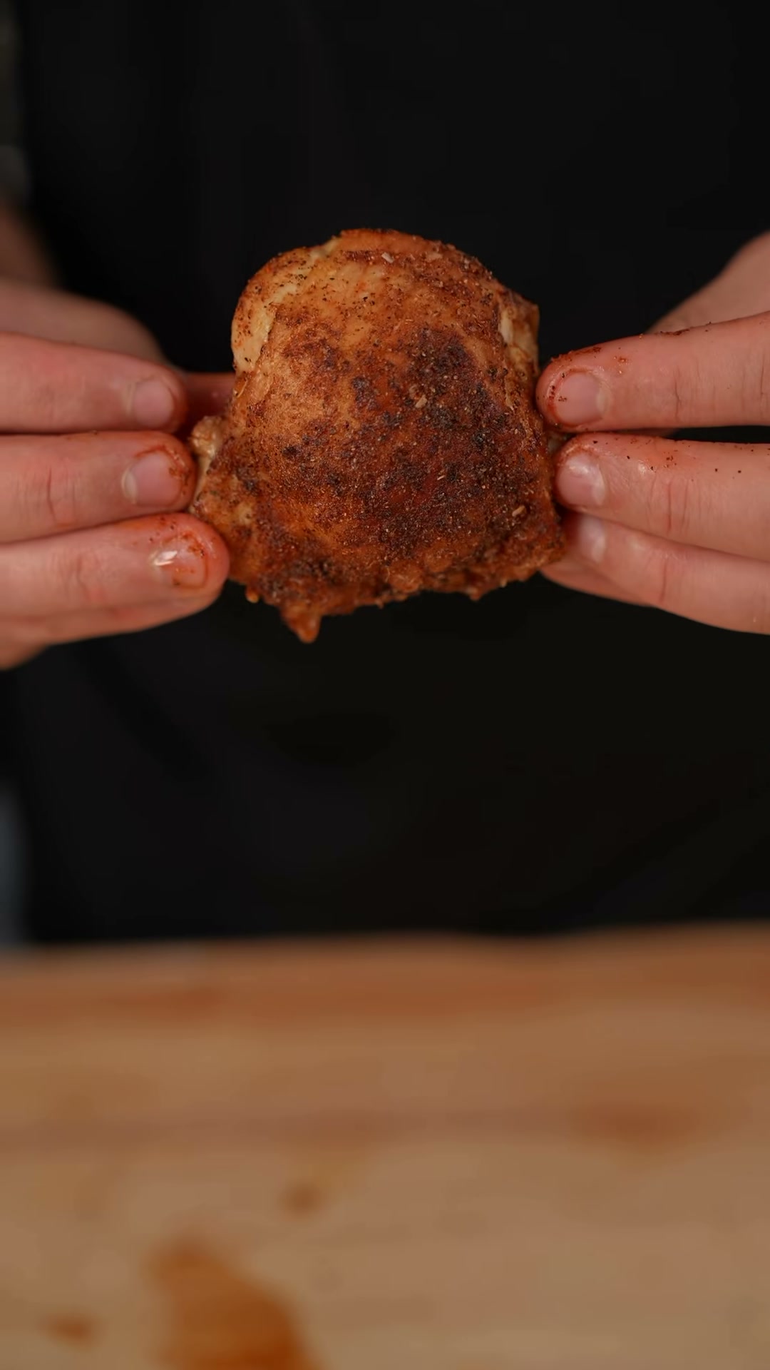 Crispy Chicken Thighs with Blackened Ranch Dip