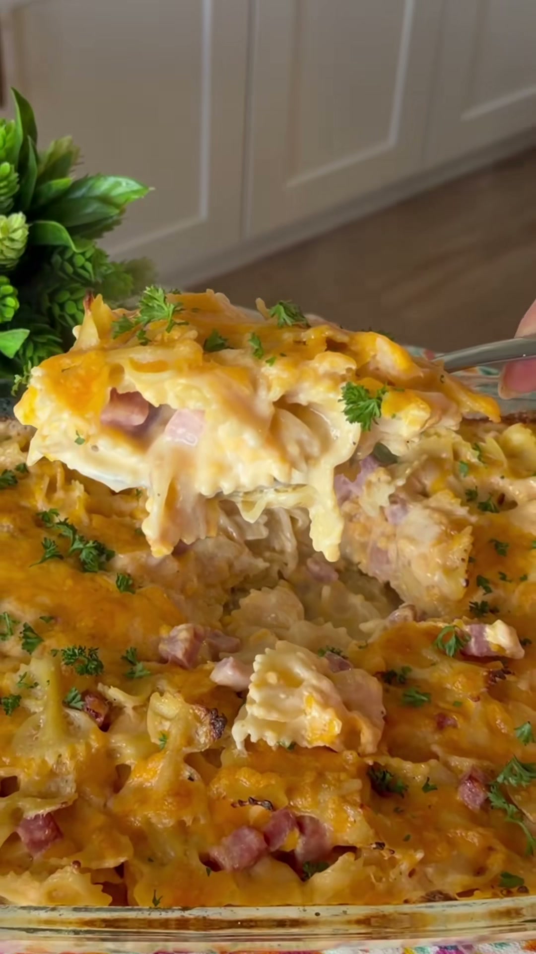 Ham and Cheese Pasta Casserole