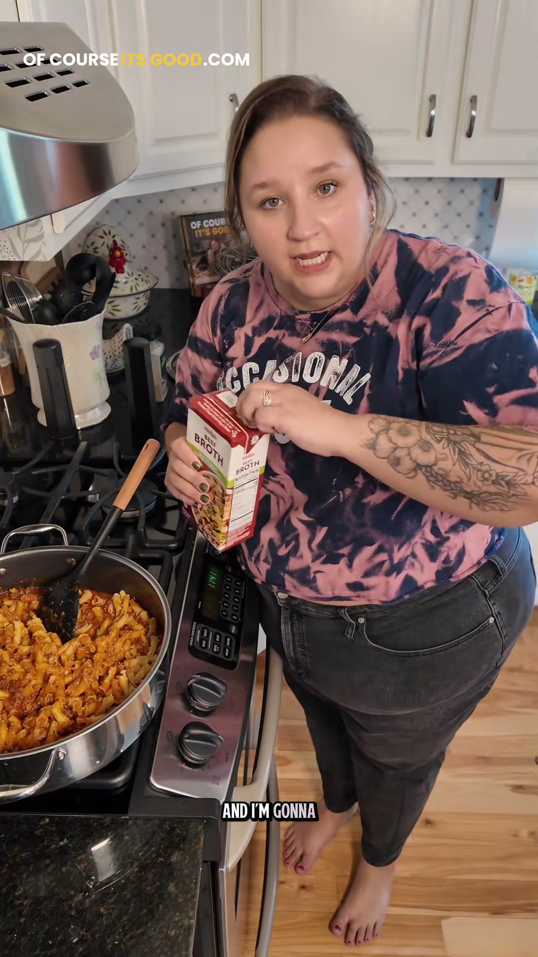 One-Pot Lasagna-Style Pasta With Ground Beef