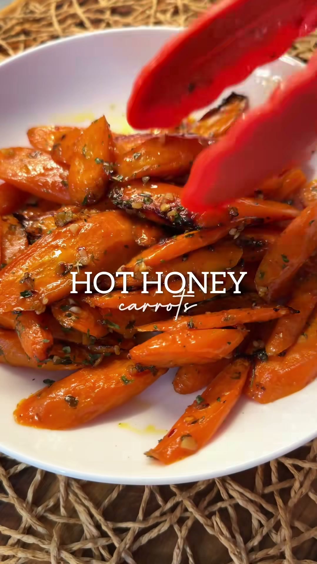 Hot Honey Roasted Carrots