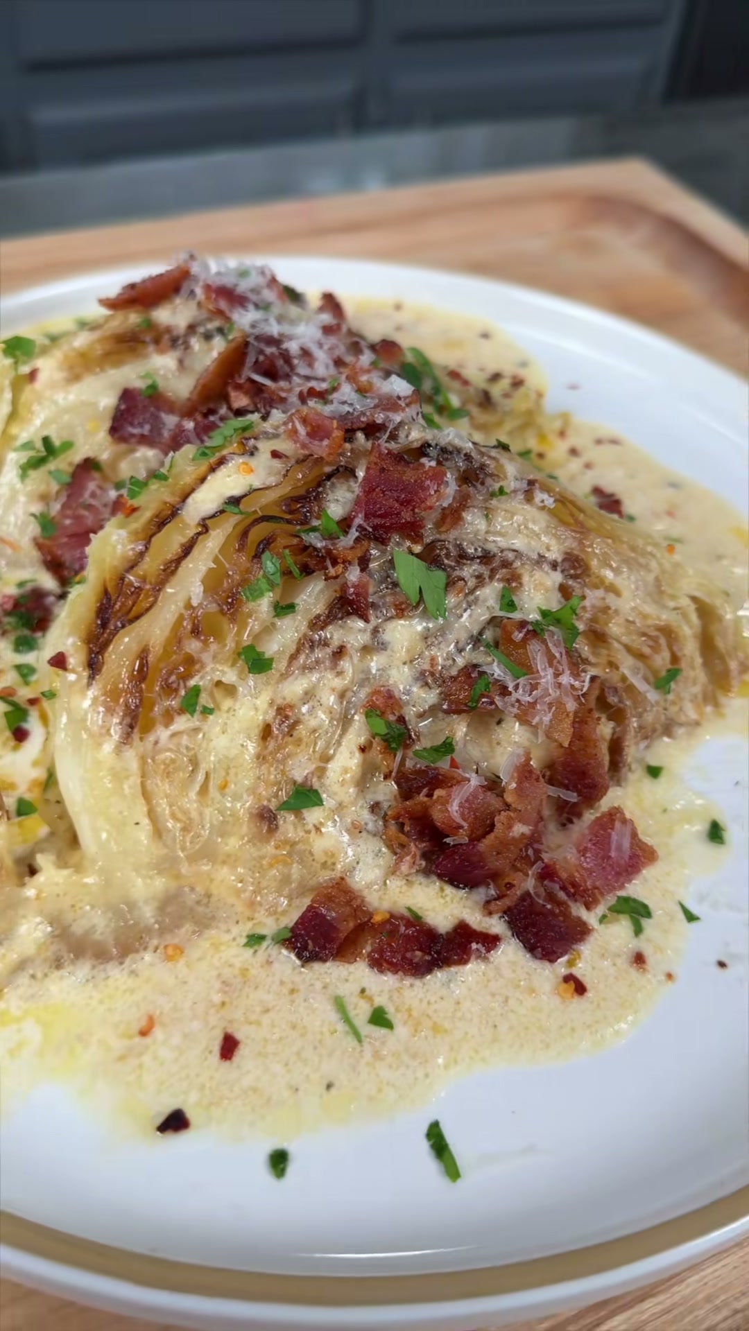 Creamy Garlic Butter Cabbage