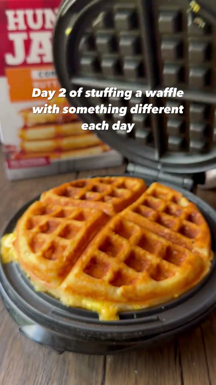 Breakfast Stuffed Waffle