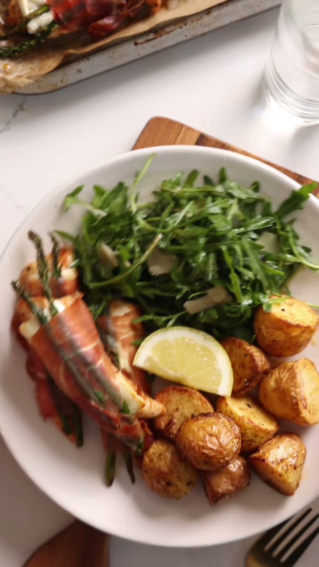 Prosciutto-Wrapped Chicken with Feta and Asparagus