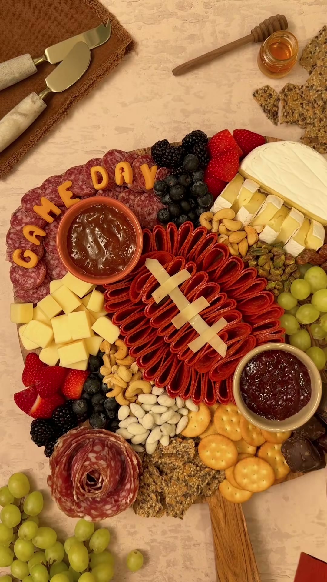 Game Day Charcuterie Board