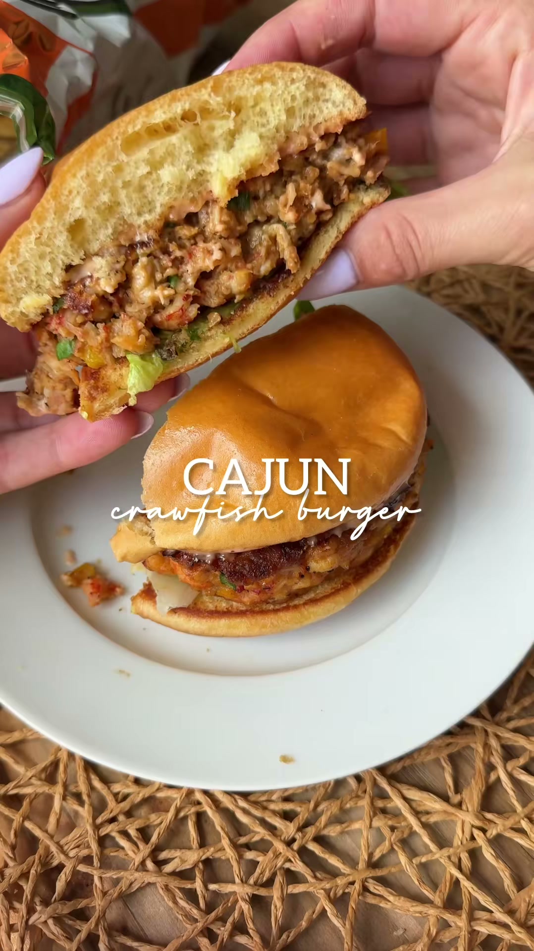 Cajun Crawfish Burger