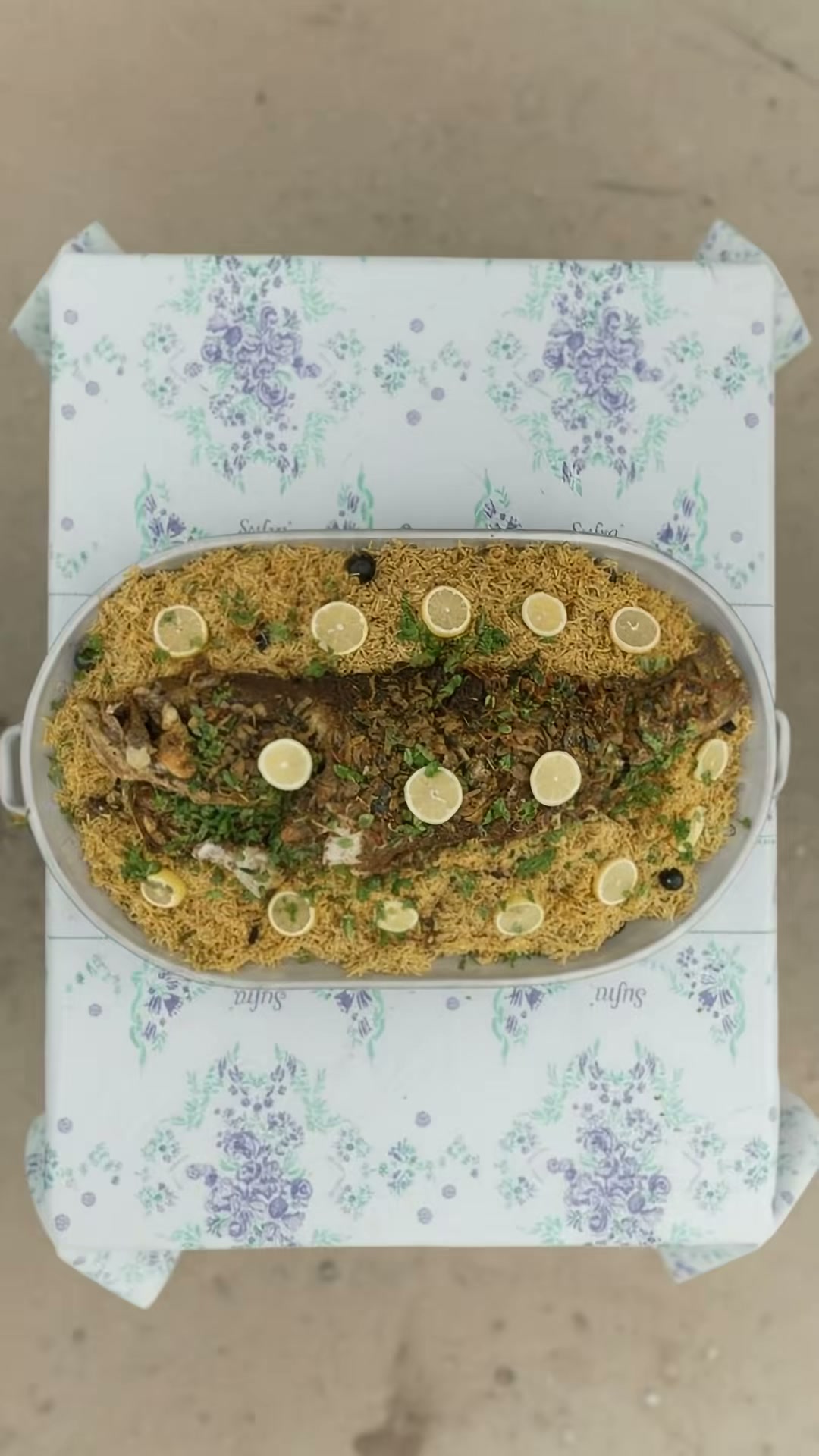 Whole Fried Grouper with Spiced Rice