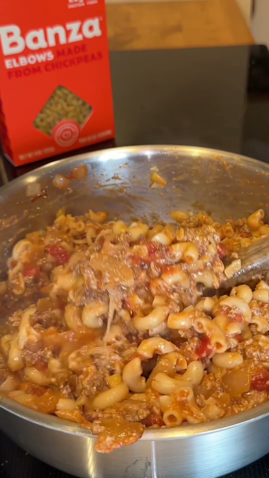 High-Protein Chickpea Pasta Hamburger Helper