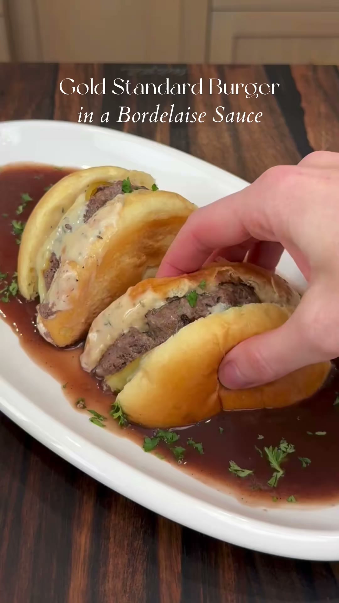 Burger with Bordelaise Sauce