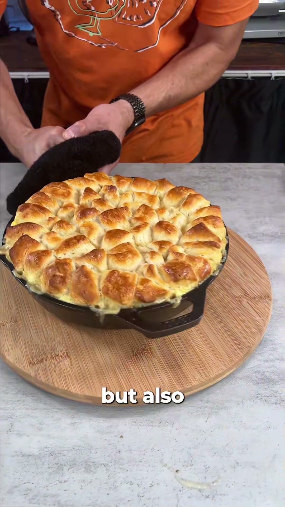Skillet Chicken Pot Pie with Biscuits