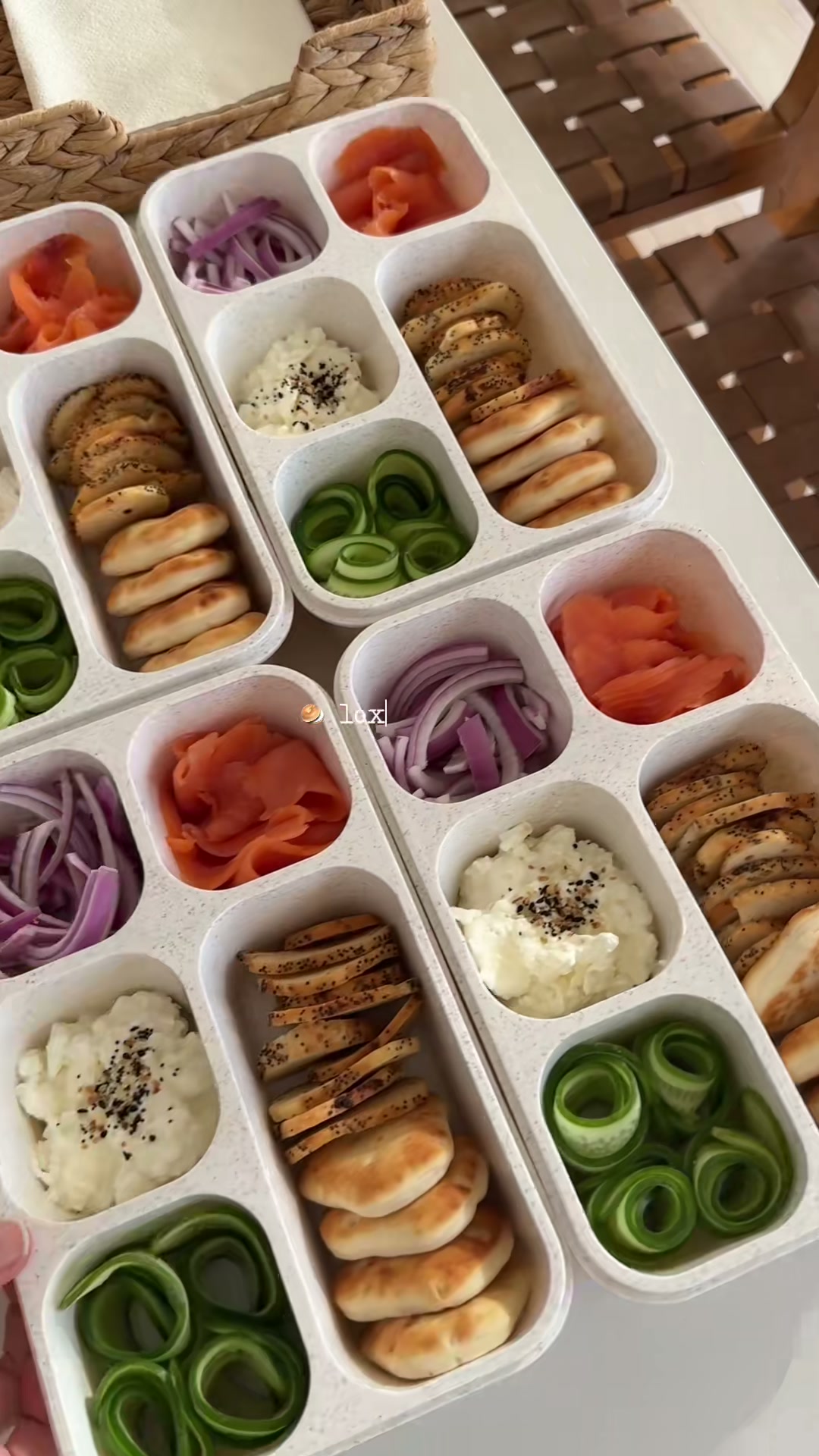 Lox and Bagel Snack Board