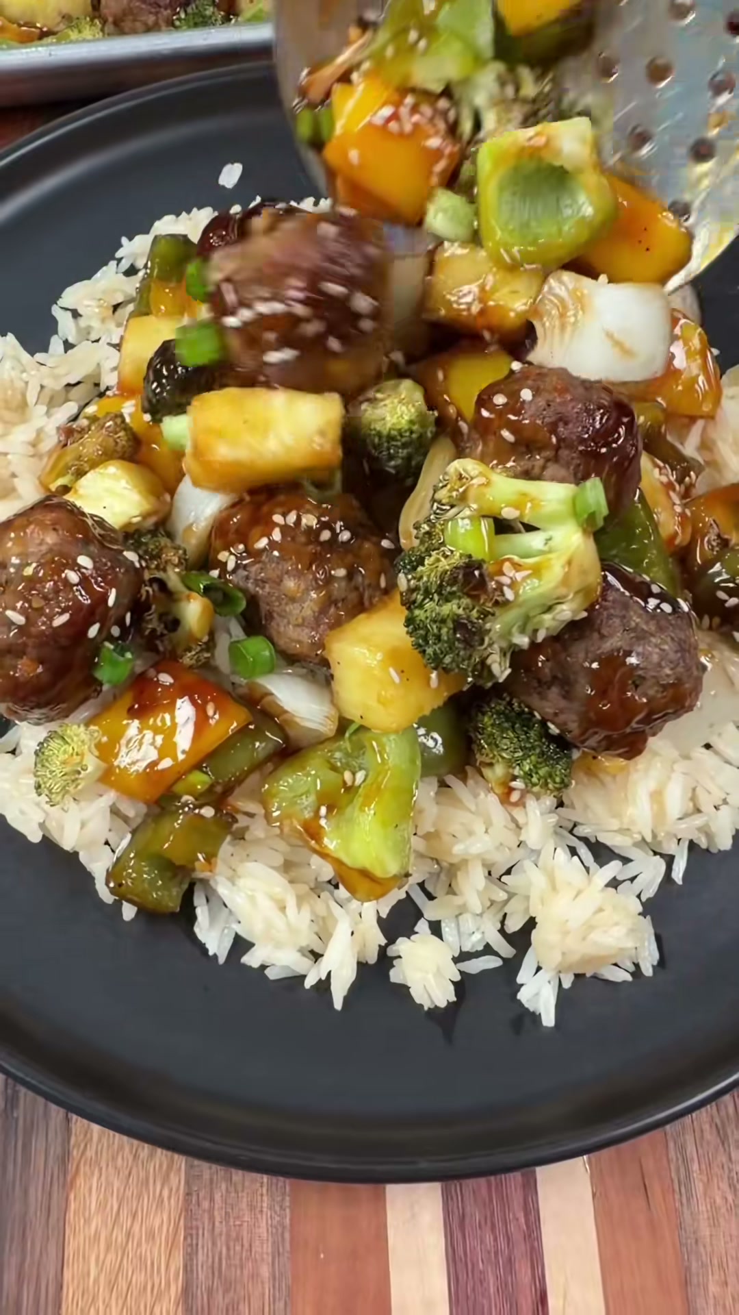 Sheet Pan Teriyaki Meatballs