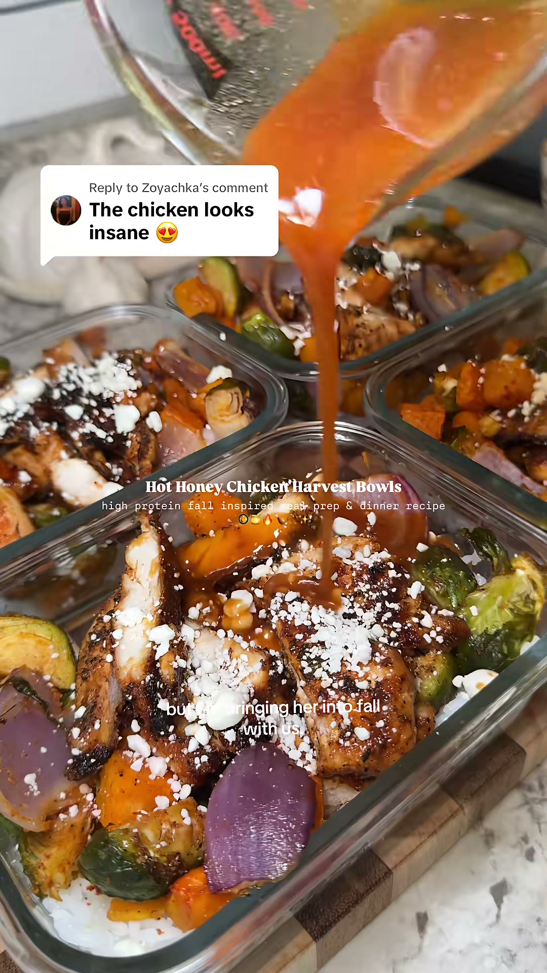 Hot Honey Chicken Harvest Bowls