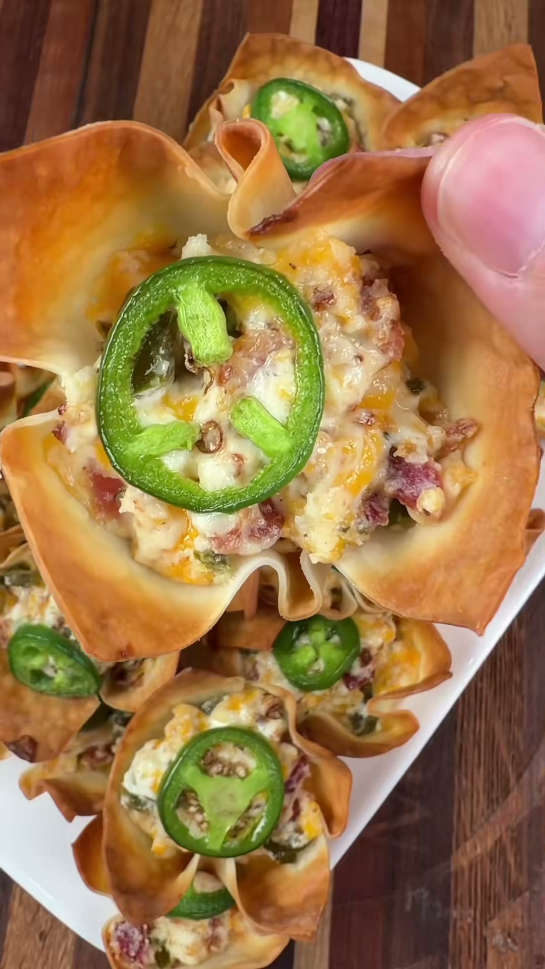 Jalapeño Popper Wonton Cups