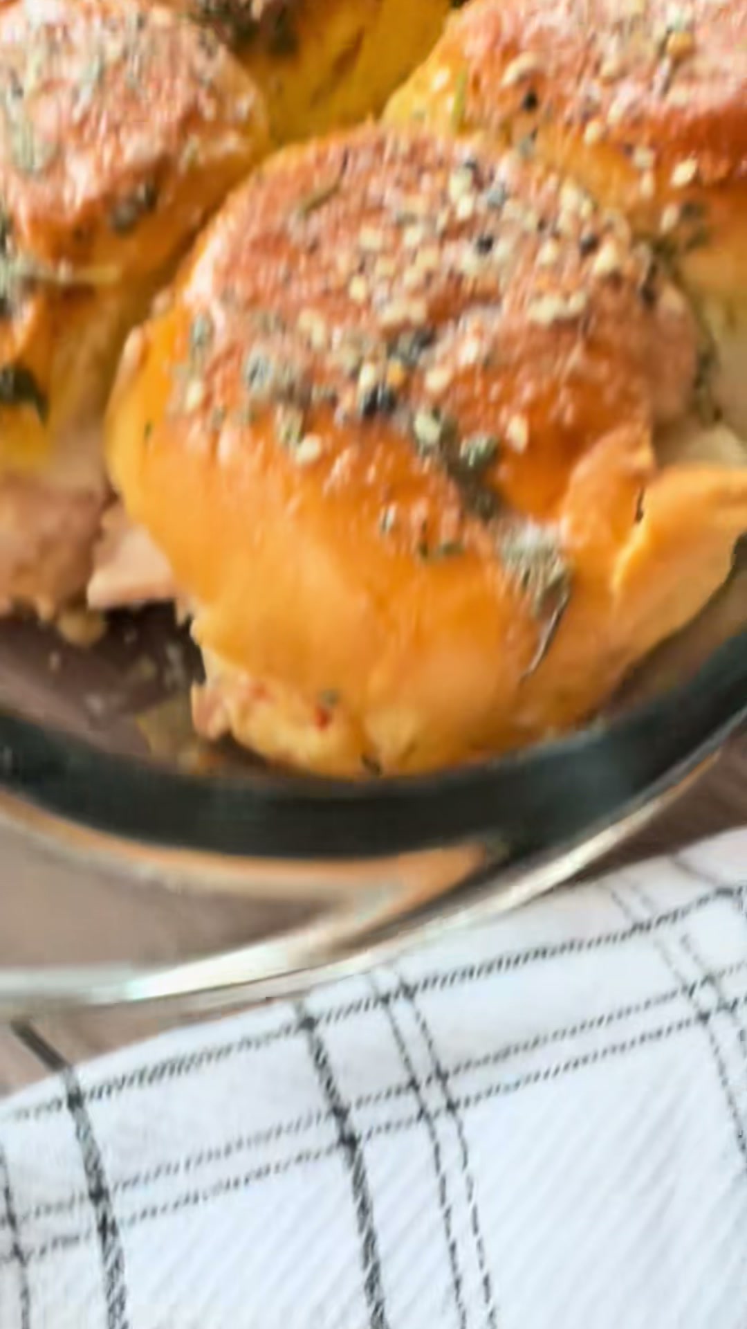 Baked Turkey Bacon Alfredo Sliders