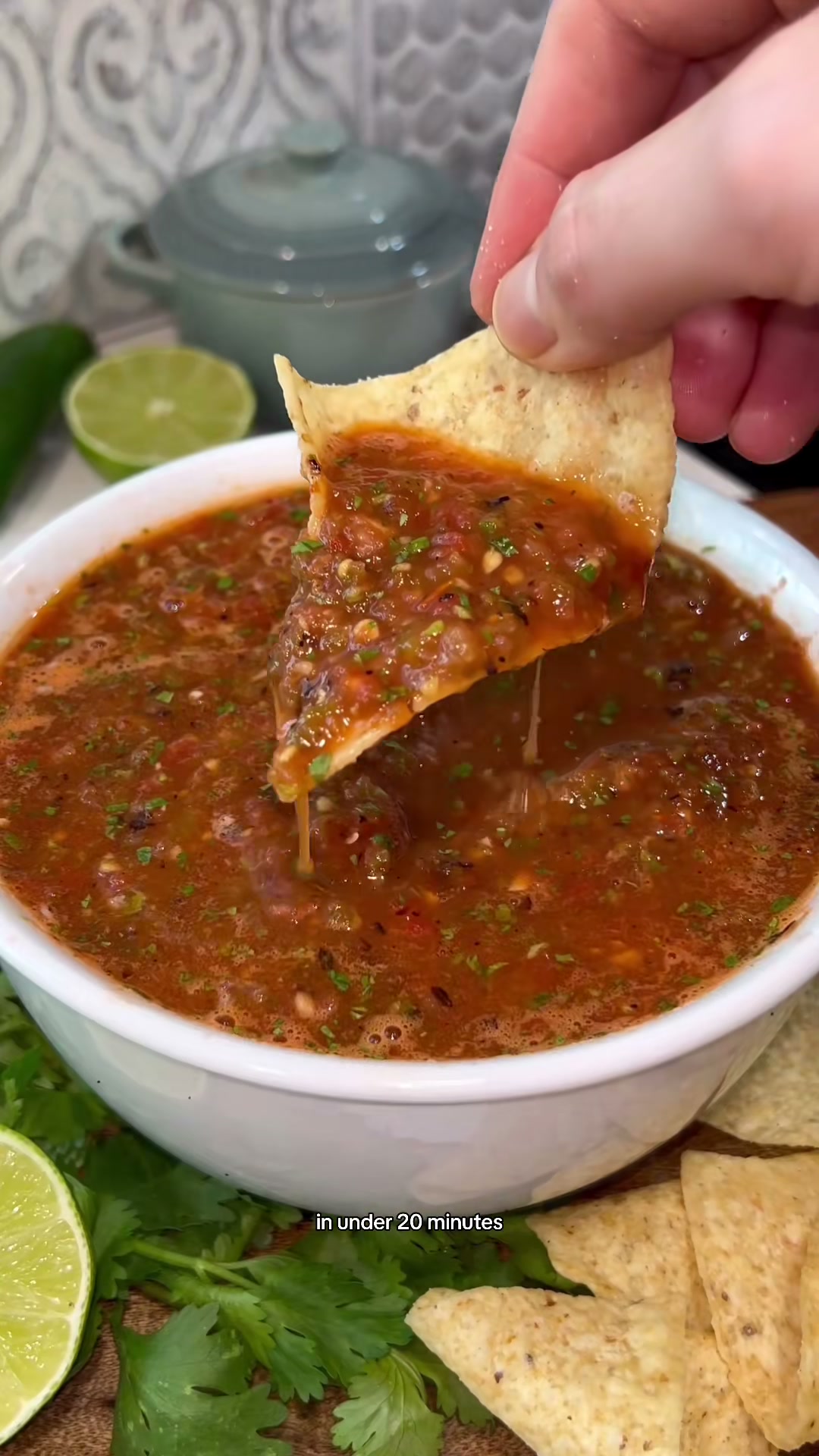 Charred Tomato And Tomatillo Salsa