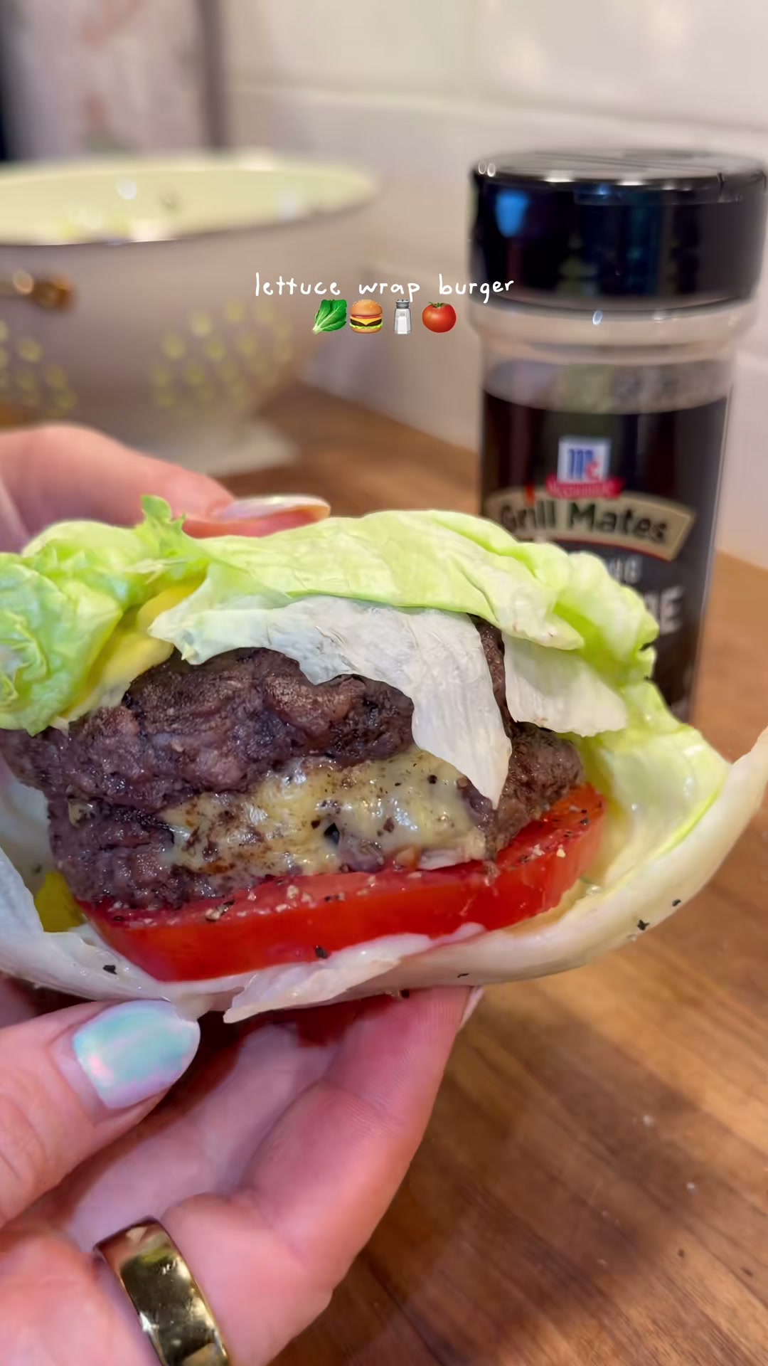 Lettuce Wrap Cheeseburger