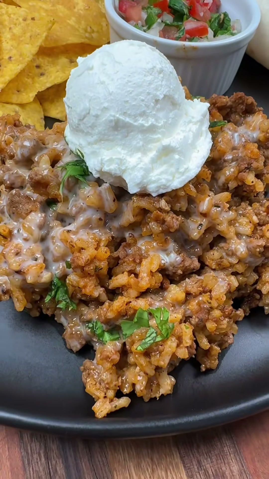Cheesy Beef and Rice Skillet