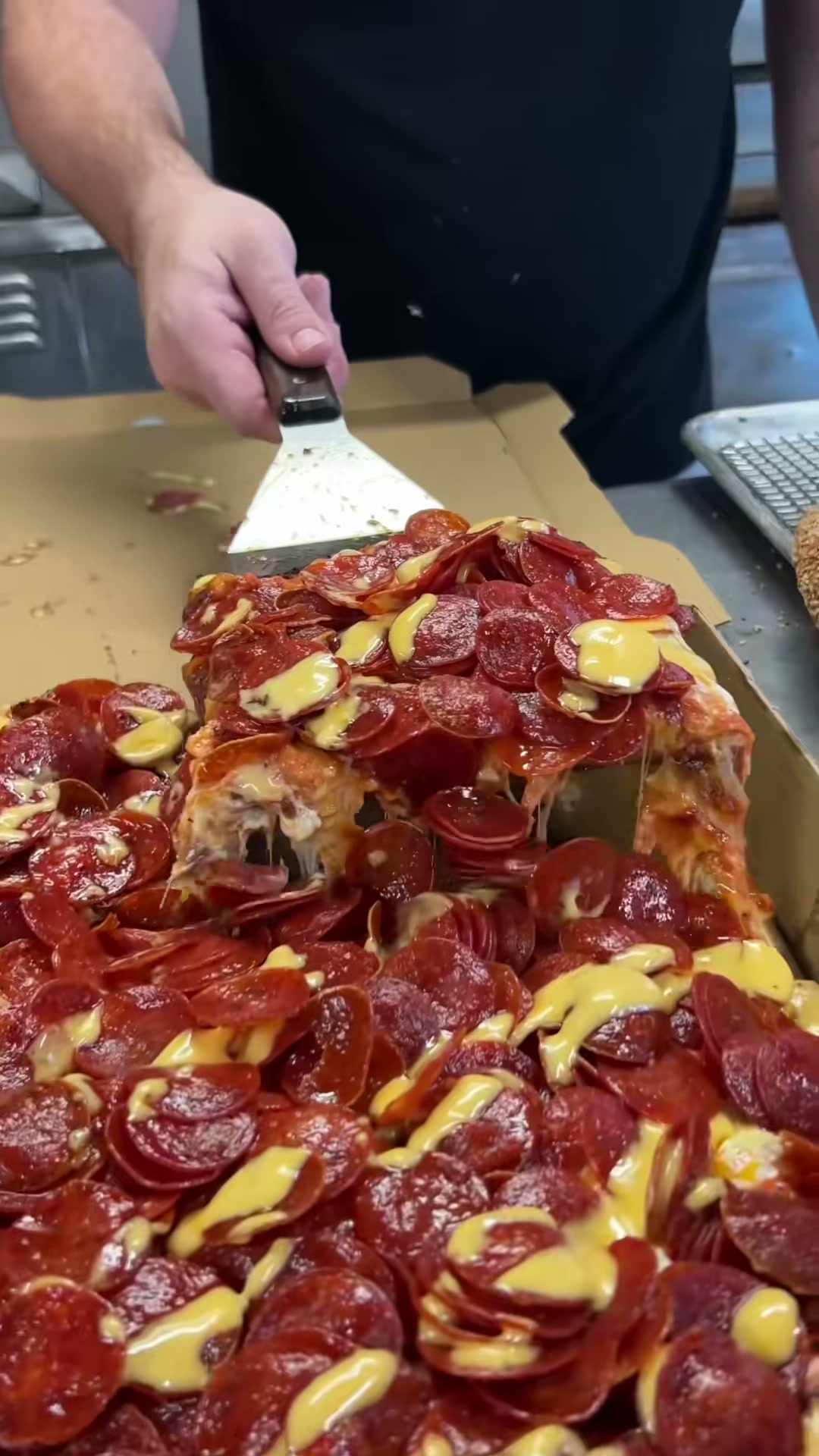 Sicilian Pepperoni Pizza with Vodka Sauce