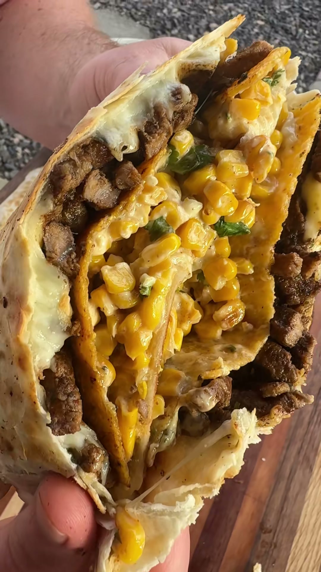 Steak and Street Corn Crunch Wraps