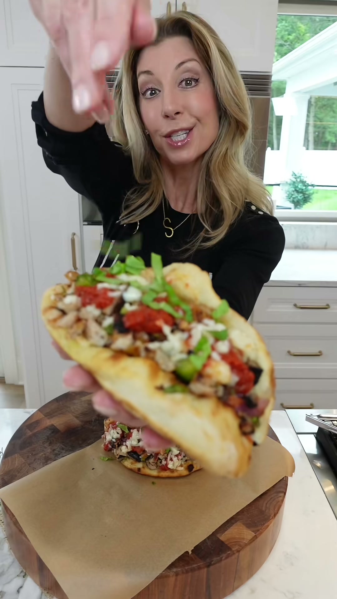 Grilled Chopped Supreme Pizza Panino