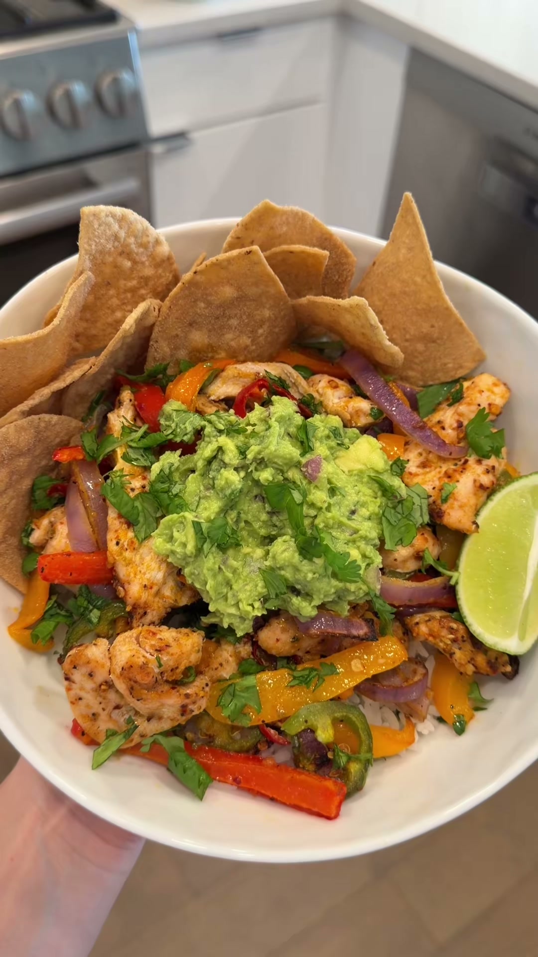 Sheet Pan Chicken Fajita Bowl