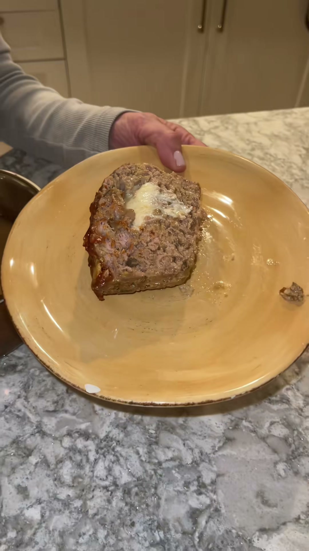 Mushroom and Mozzarella Stuffed Meatloaf