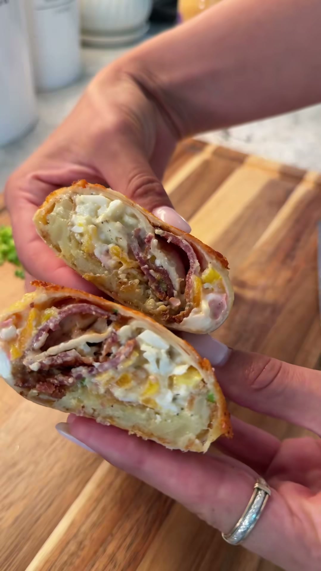 Creamy Boursin Breakfast Burrito
