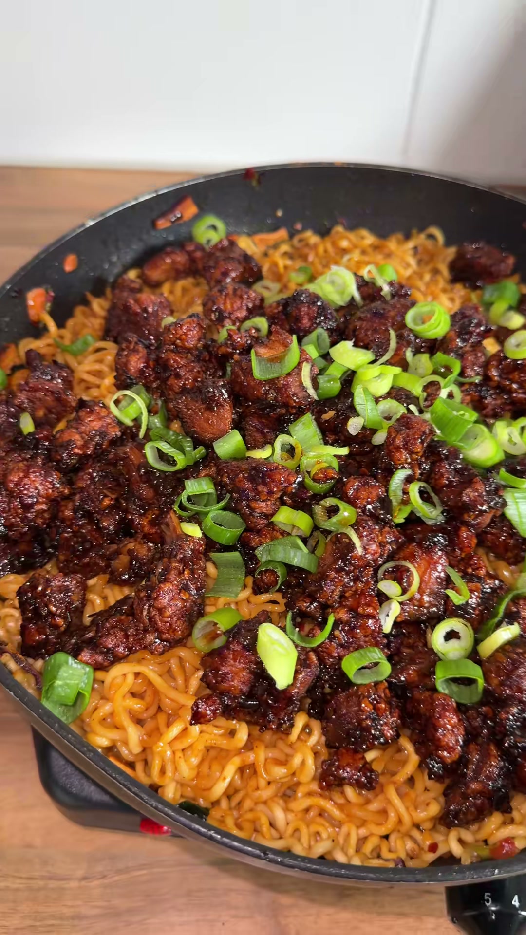 Spicy Honey Chicken with Ramen Noodles