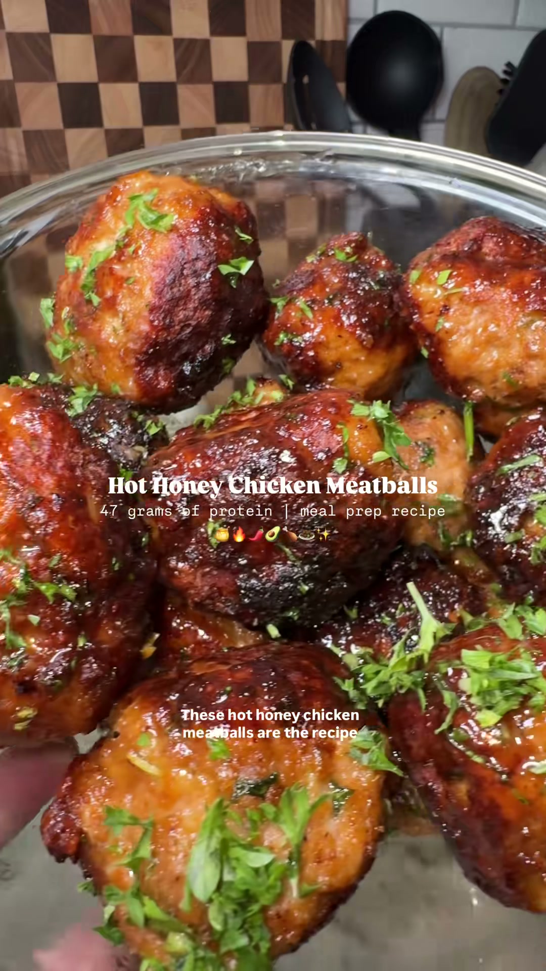 Hot Honey Chicken Meatballs