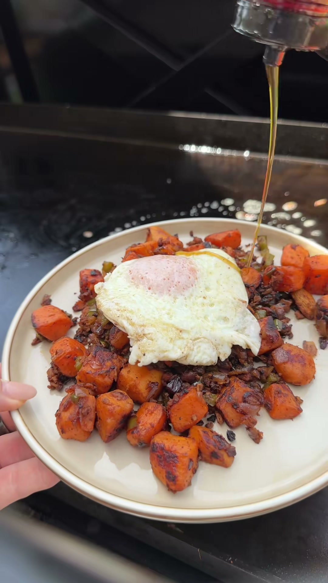 Chorizo and Sweet Potato Hash