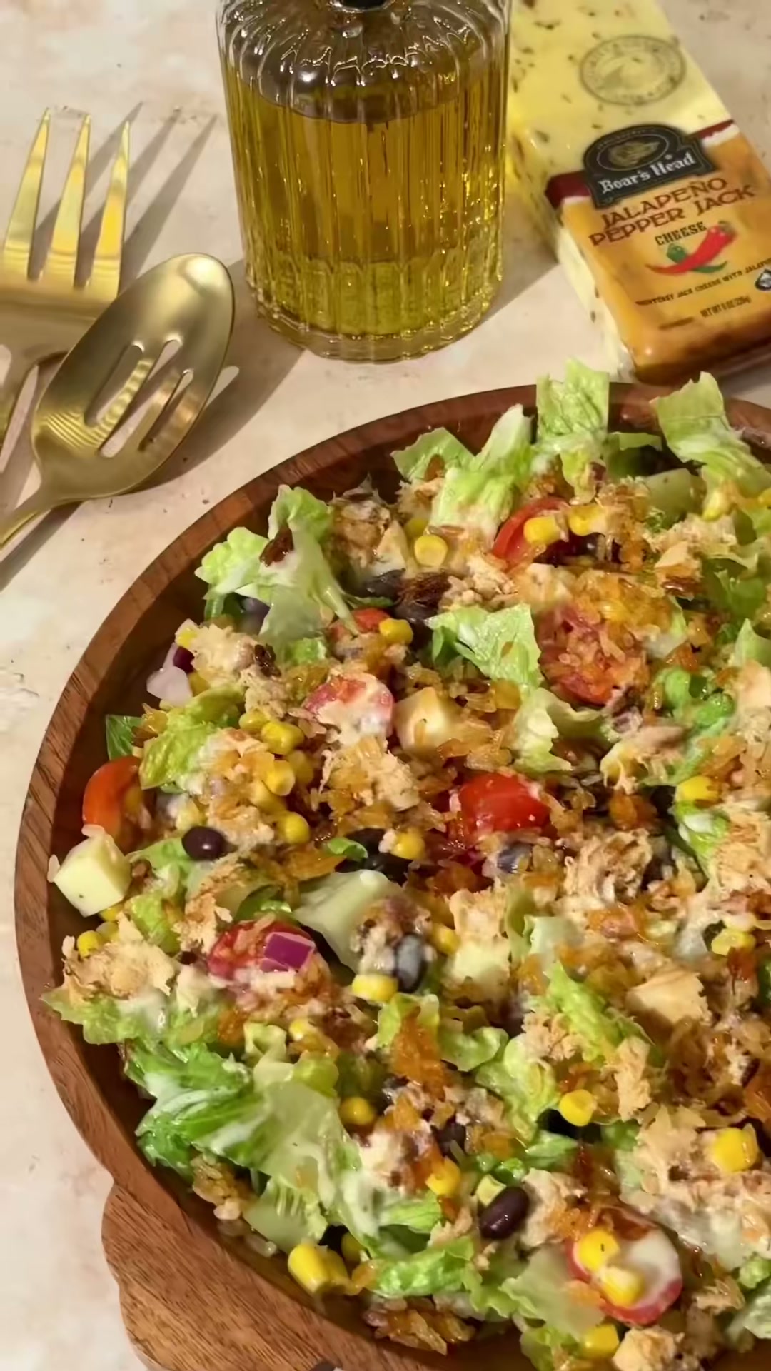 Chicken and Crunchy Rice Salad