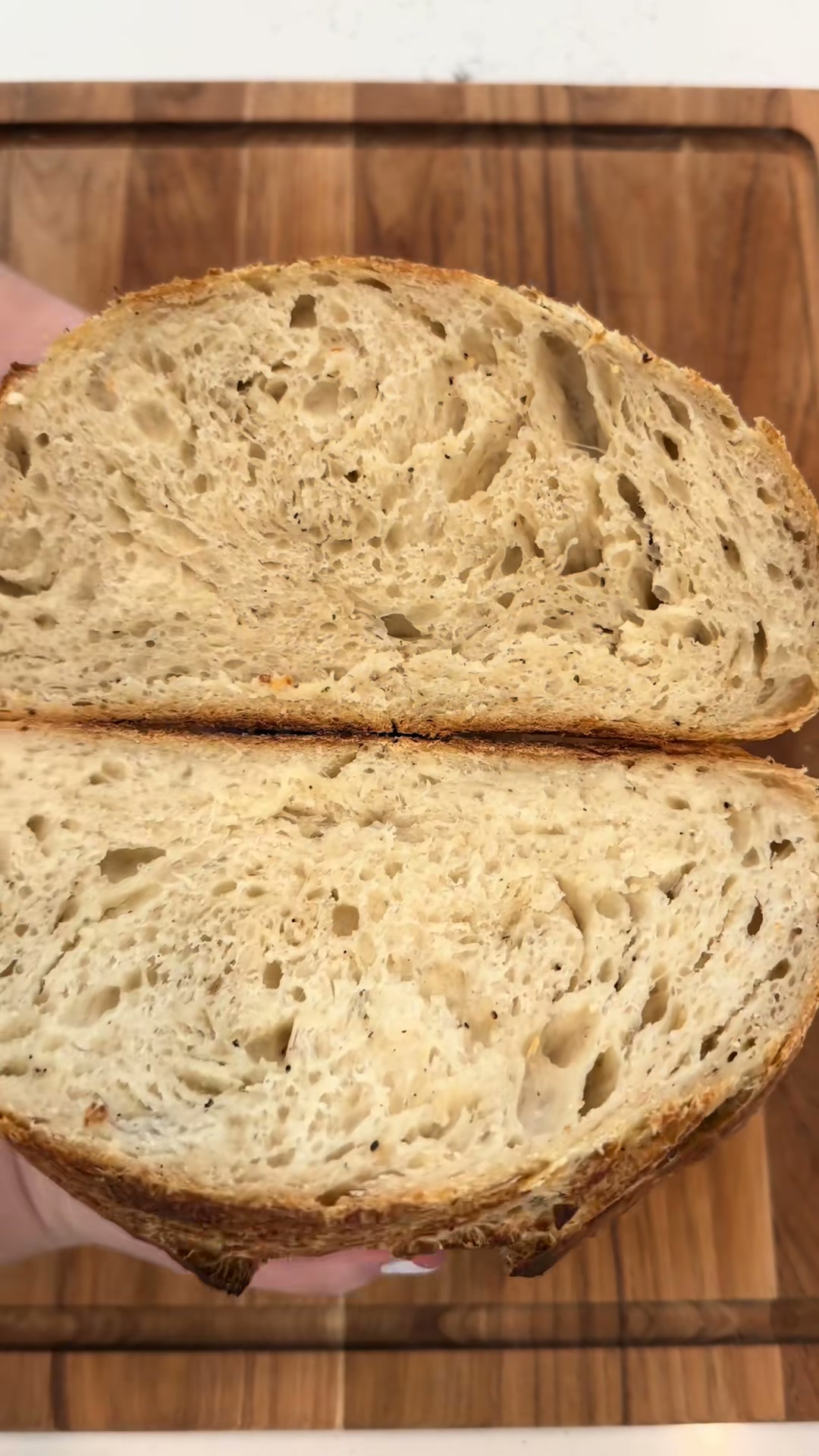 Garlic Parmesan Sourdough Loaf