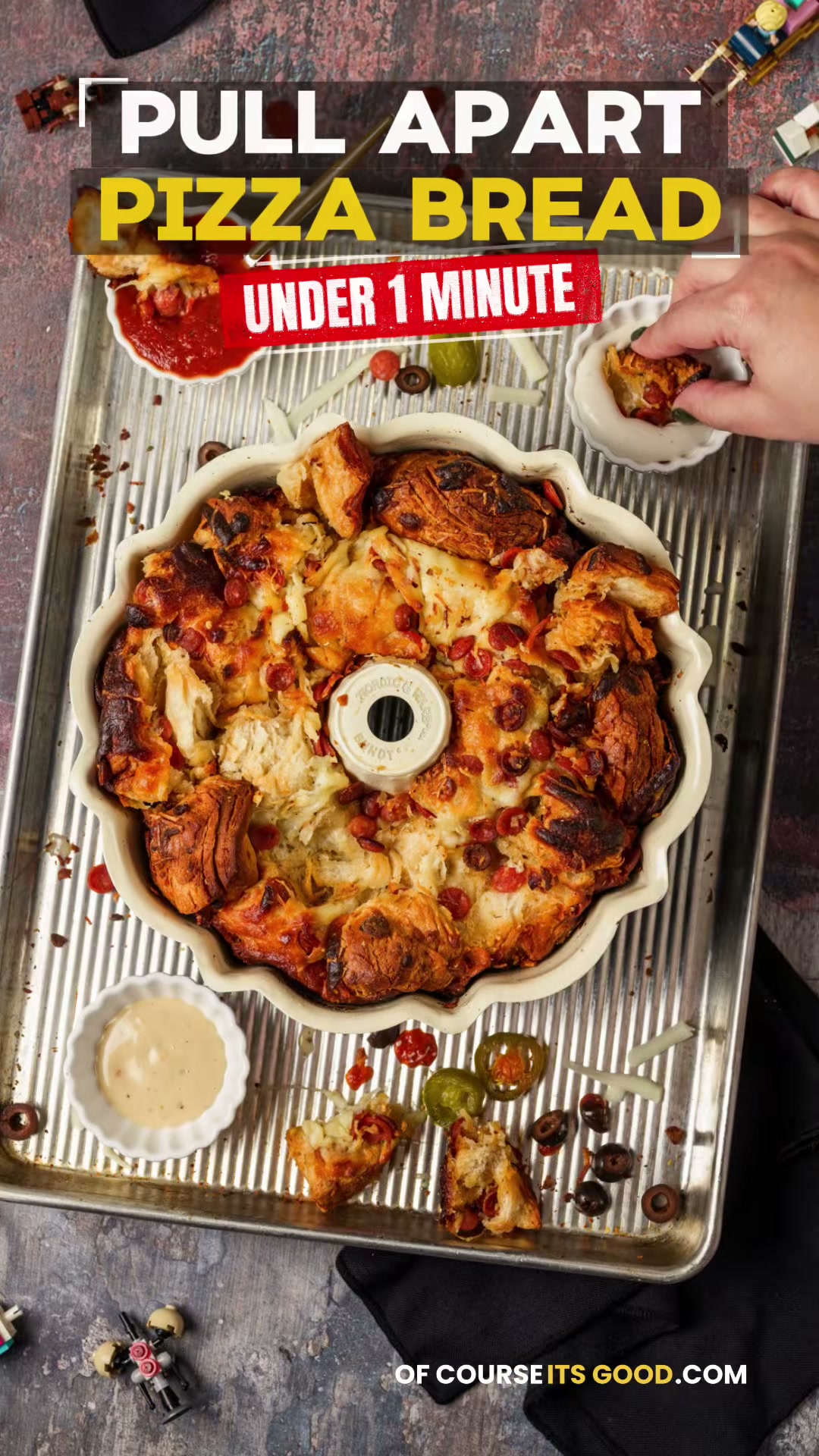 Pull-Apart Pizza Bread