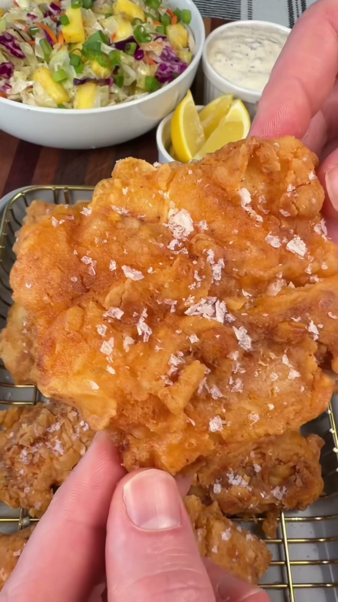 Crispy Beer Battered Fried Fish