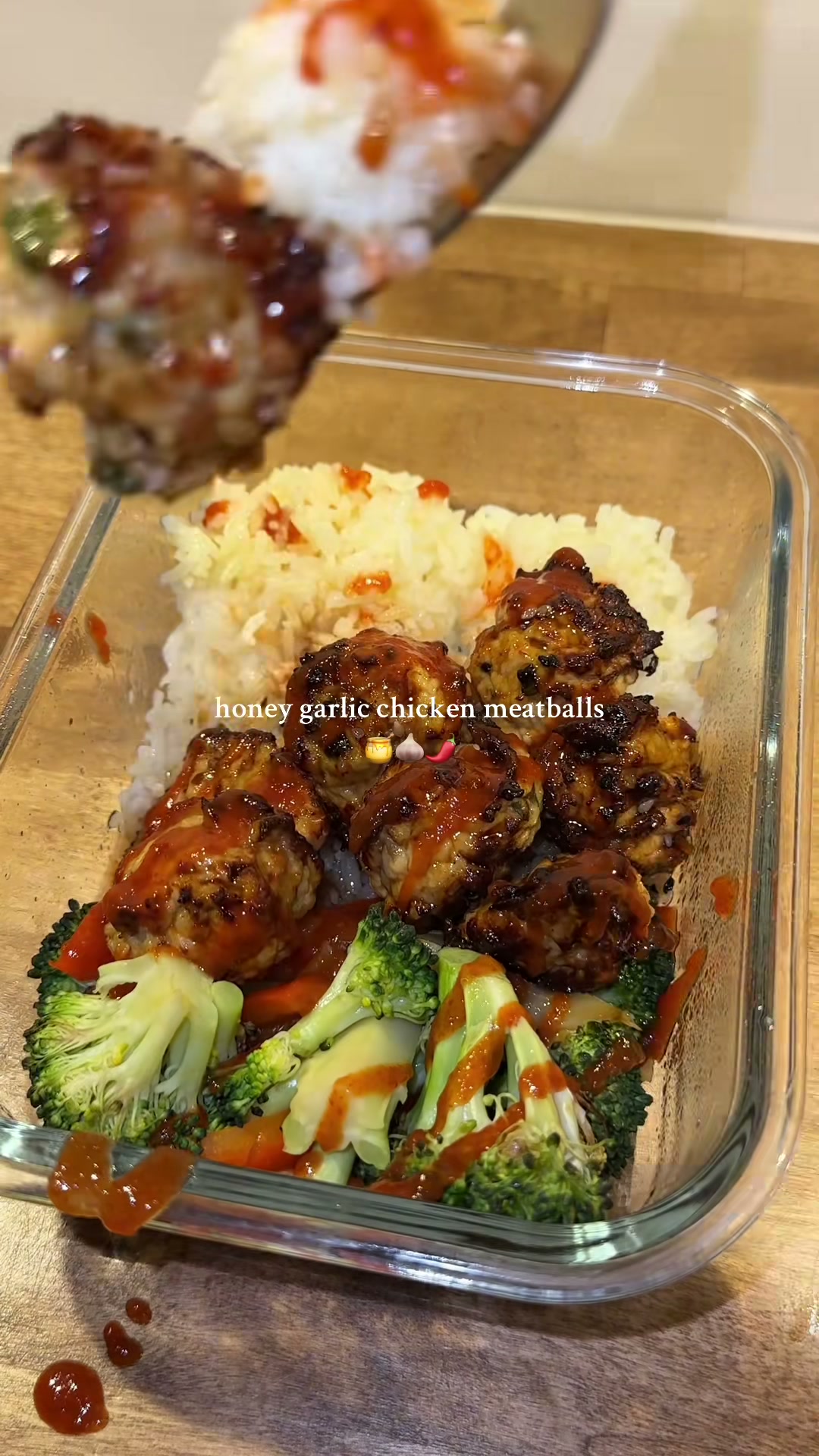 Honey Garlic Chicken Meatballs