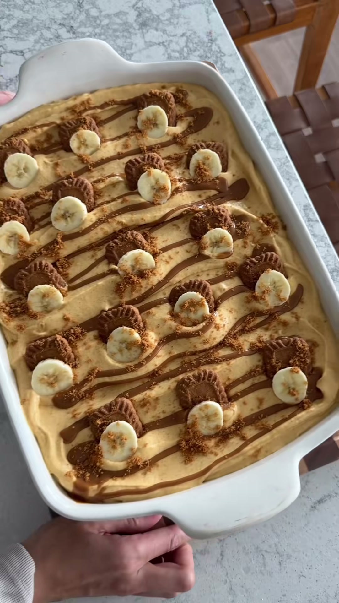 Pumpkin Biscoff Banana Pudding