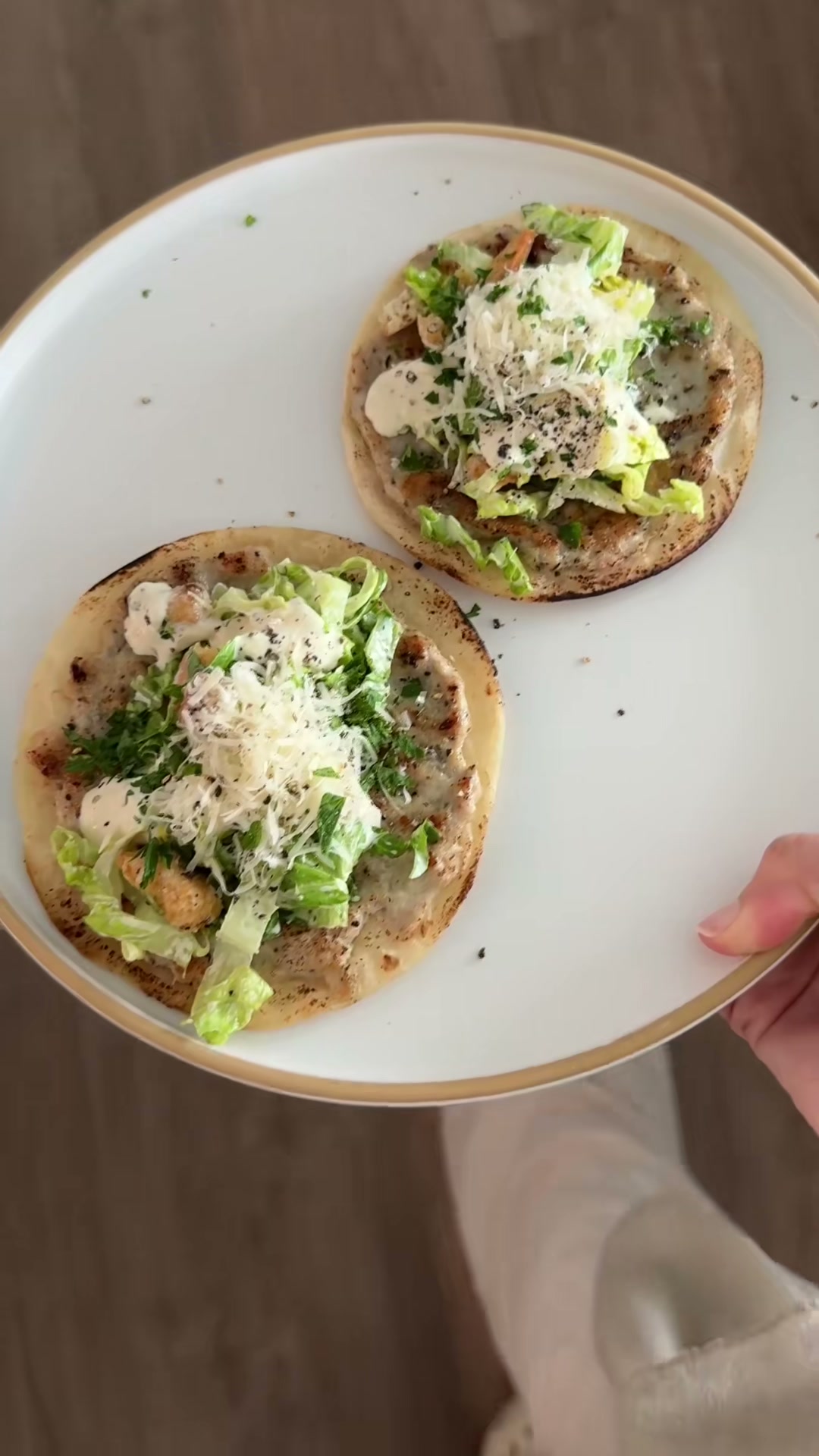 Chicken Caesar Tacos