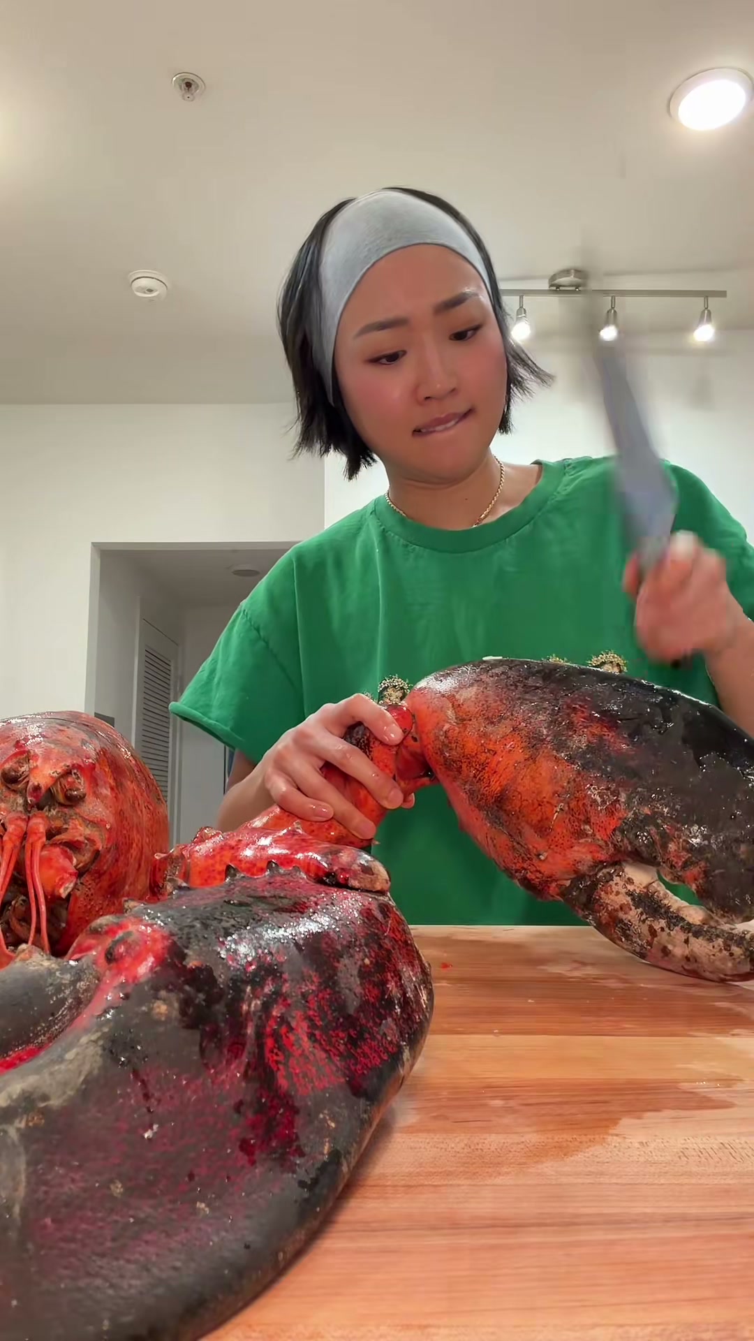 Steamed Giant Lobster with Dipping Sauces