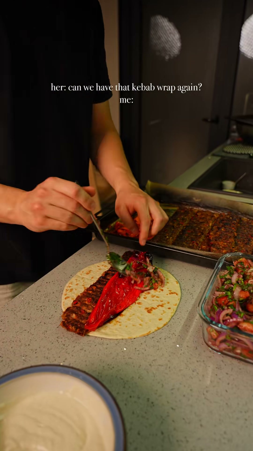 Sheet Pan Kebab Wraps