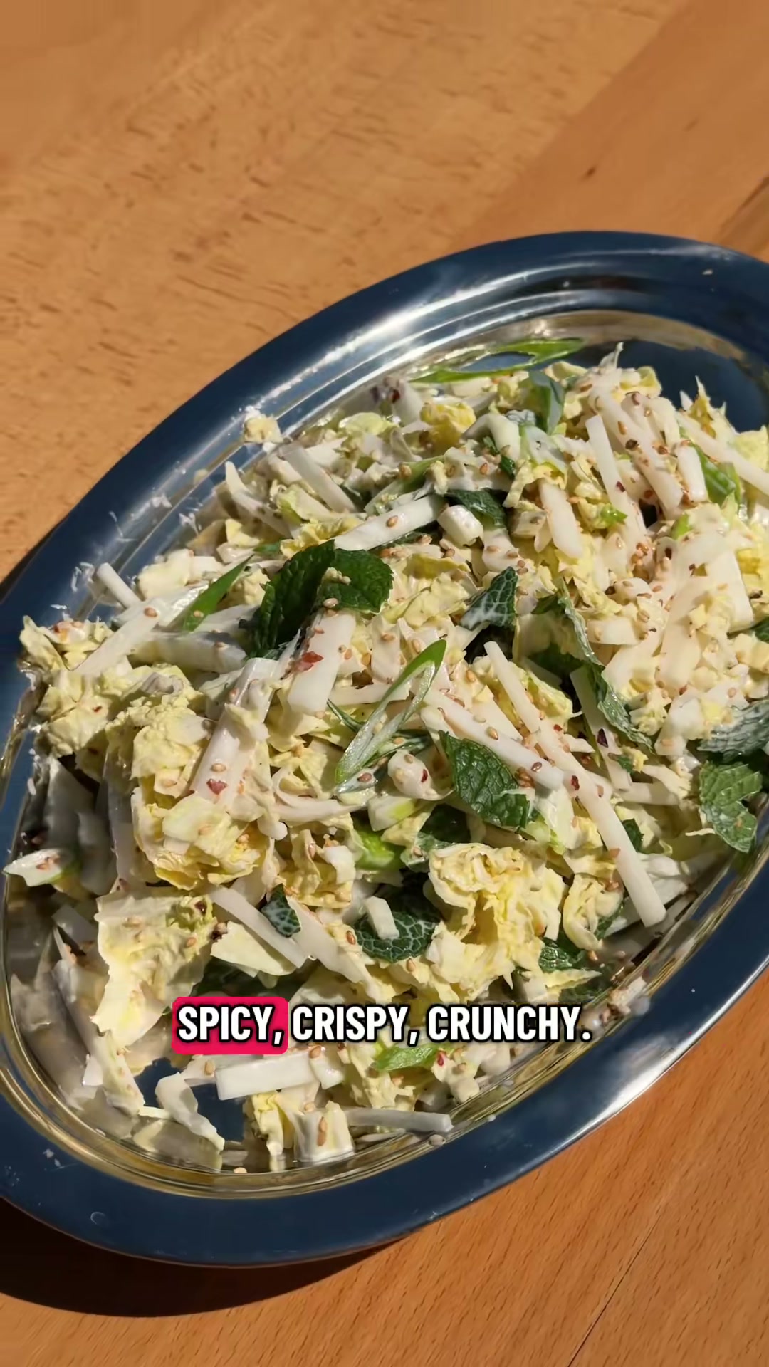 Spicy Miso Napa Cabbage Slaw