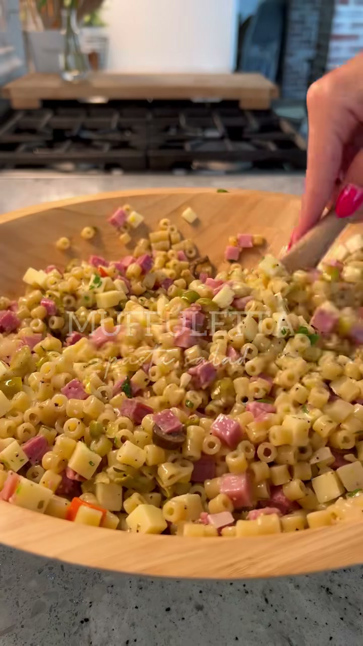Muffuletta Pasta Salad