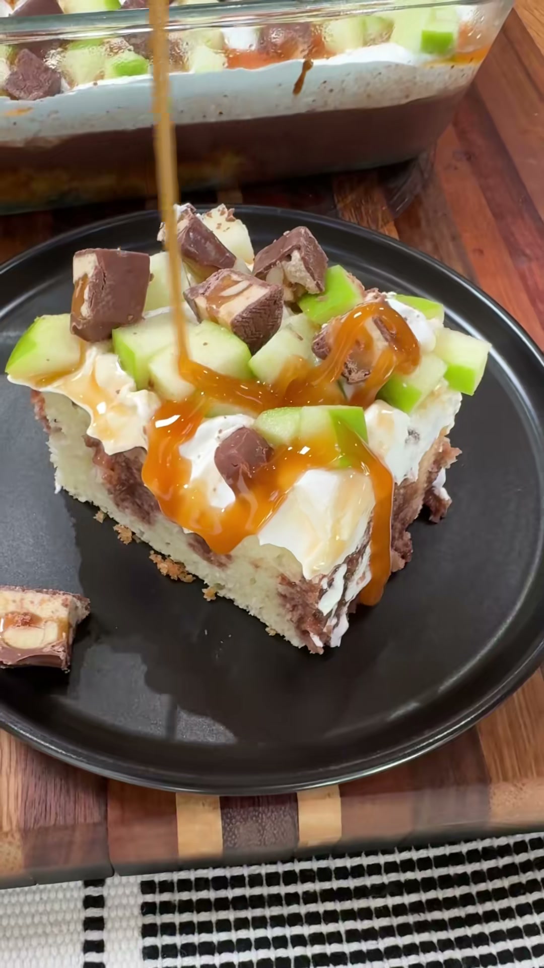 Snickers Poke Cake