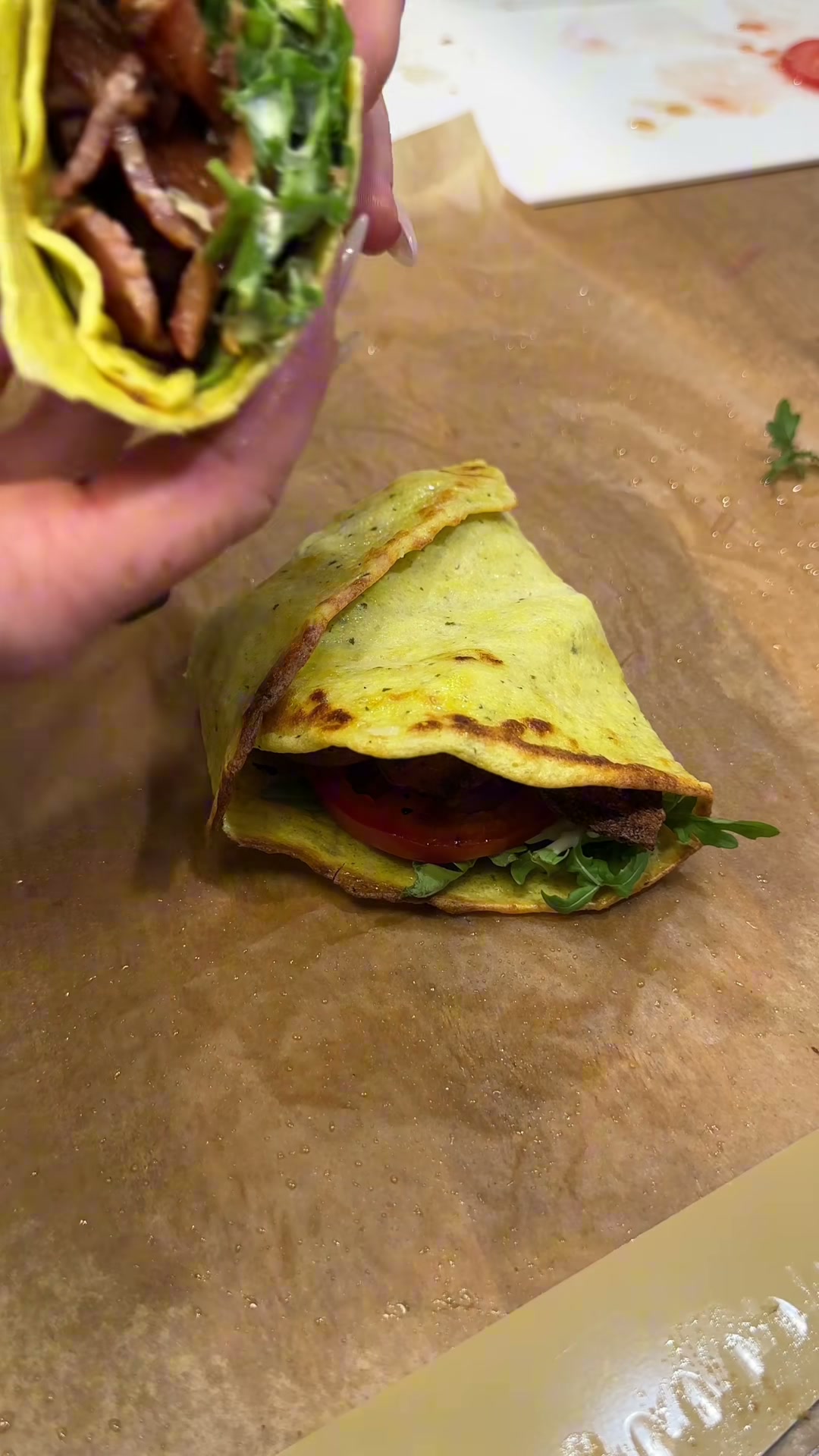 Cottage Cheese BLT Wrap