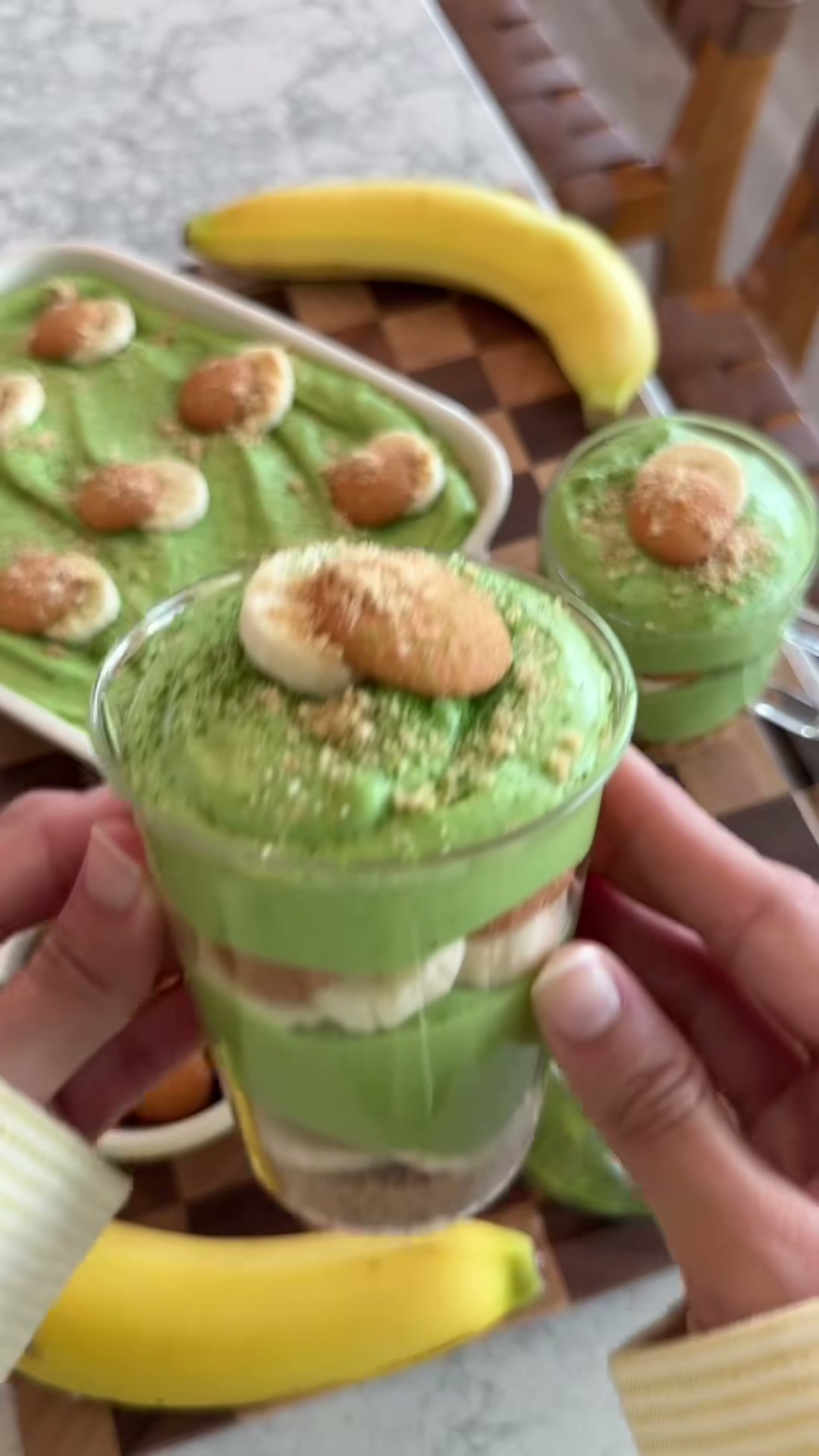 Matcha Banana Pudding