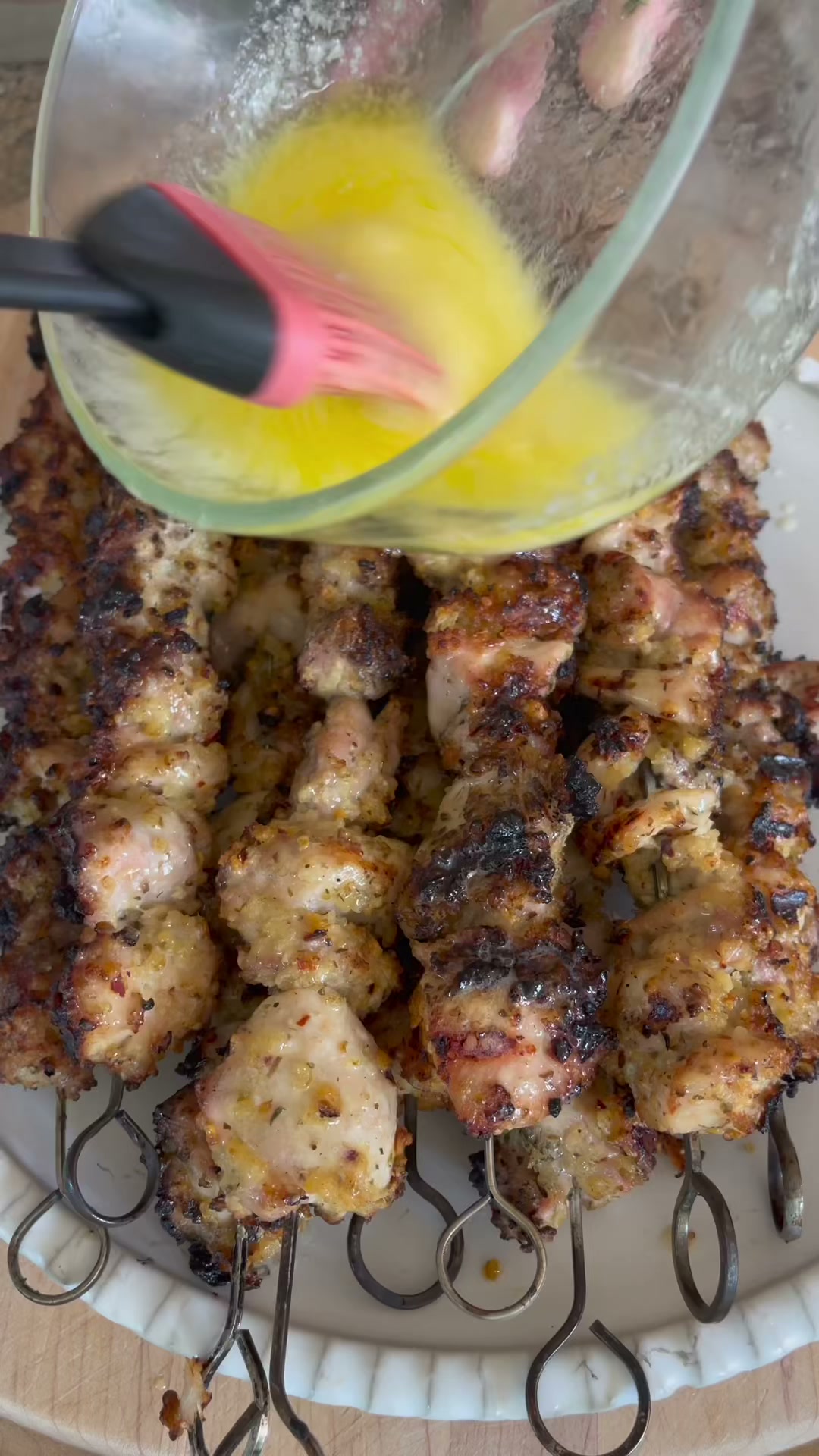 Lemon Butter Chicken Skewers