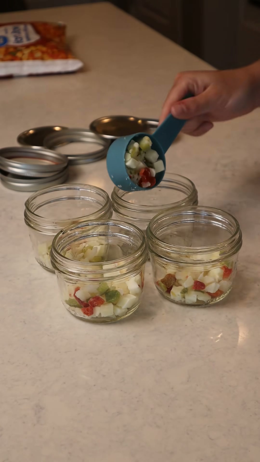 Meal Prep Breakfast Scramble Jars