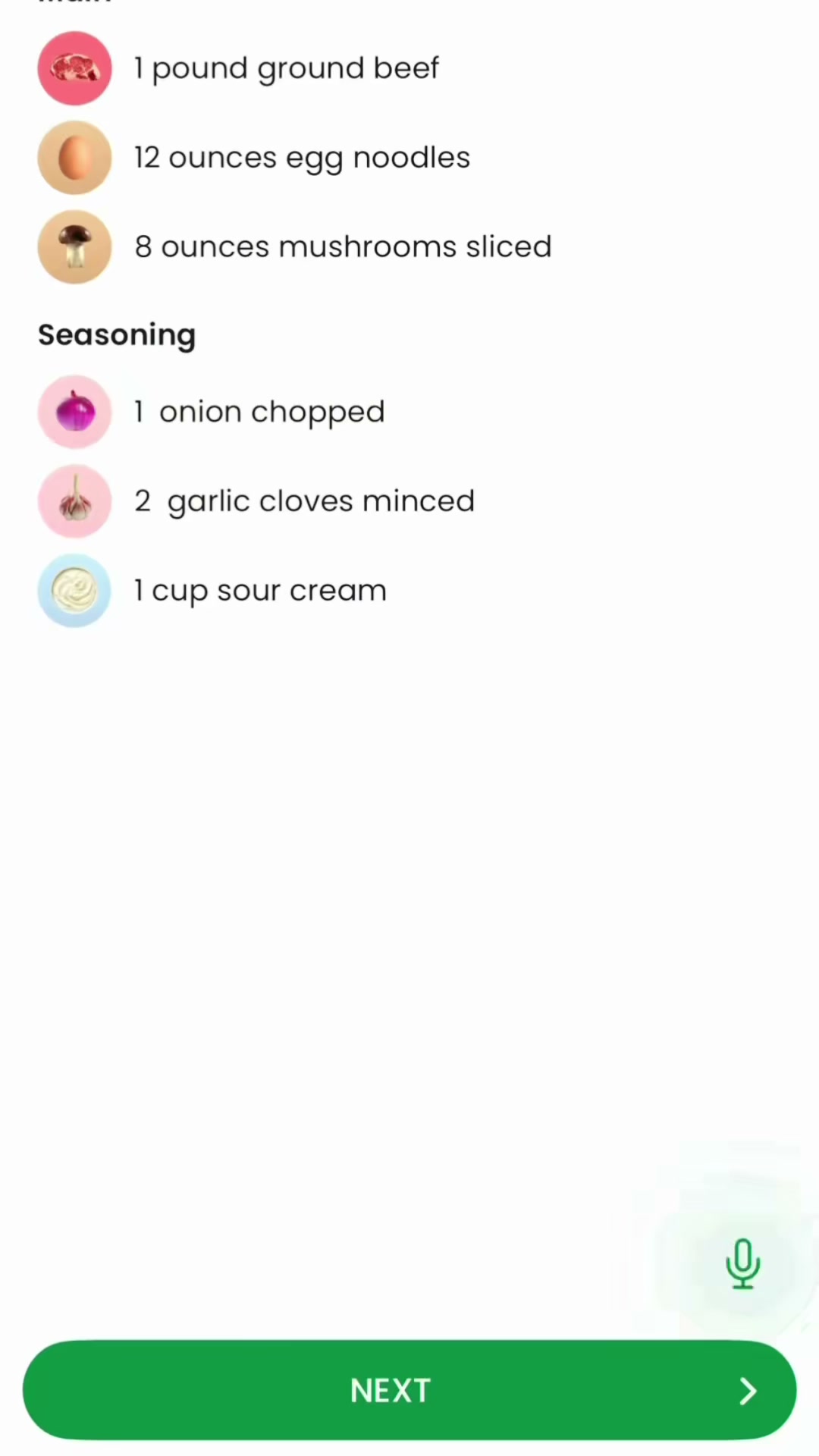 Ground Beef Stroganoff
