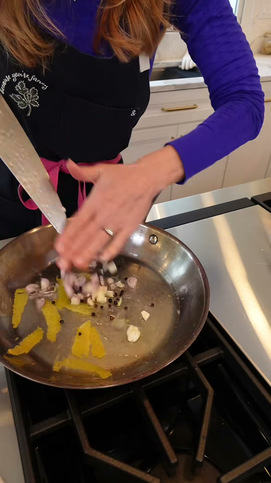 Poached Shrimp Pasta with Lemon Butter Sauce