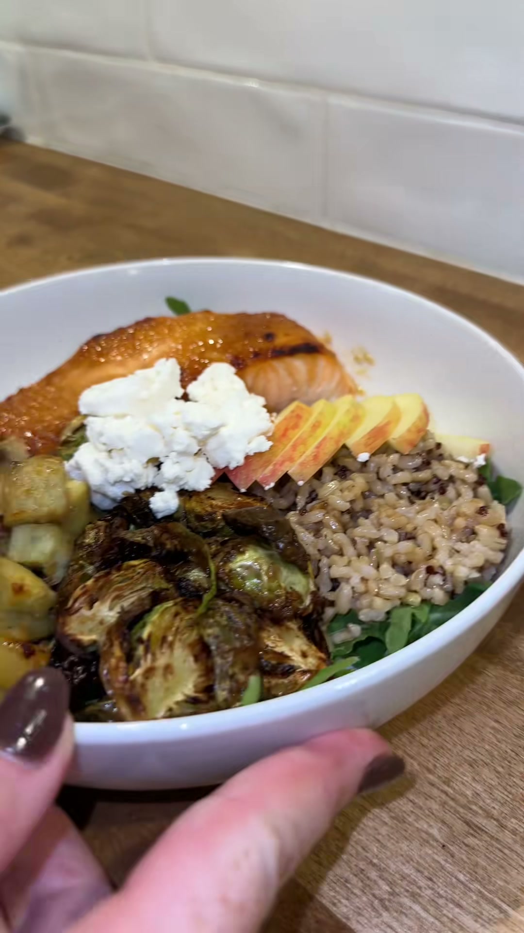 Miso Maple Salmon and Sweet Potato Bowl